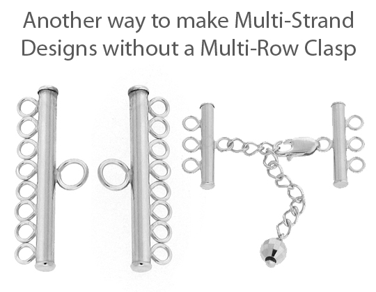 Connectors and Dividers for Multi-Row Necklaces and Bracelets