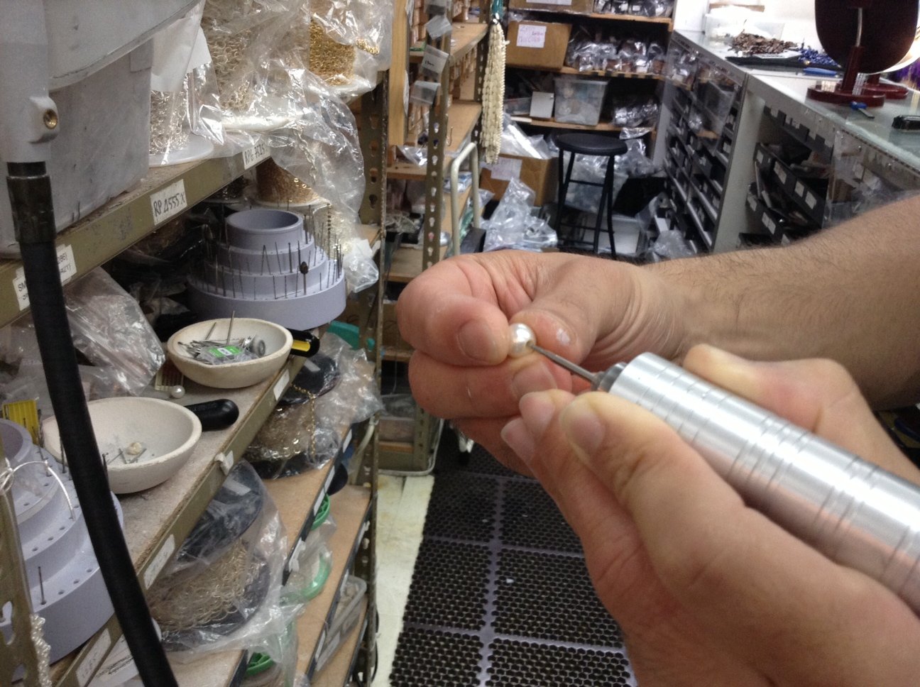 Step 4: Use a Hand Drill to Clean out any Residual Glue in the Bead