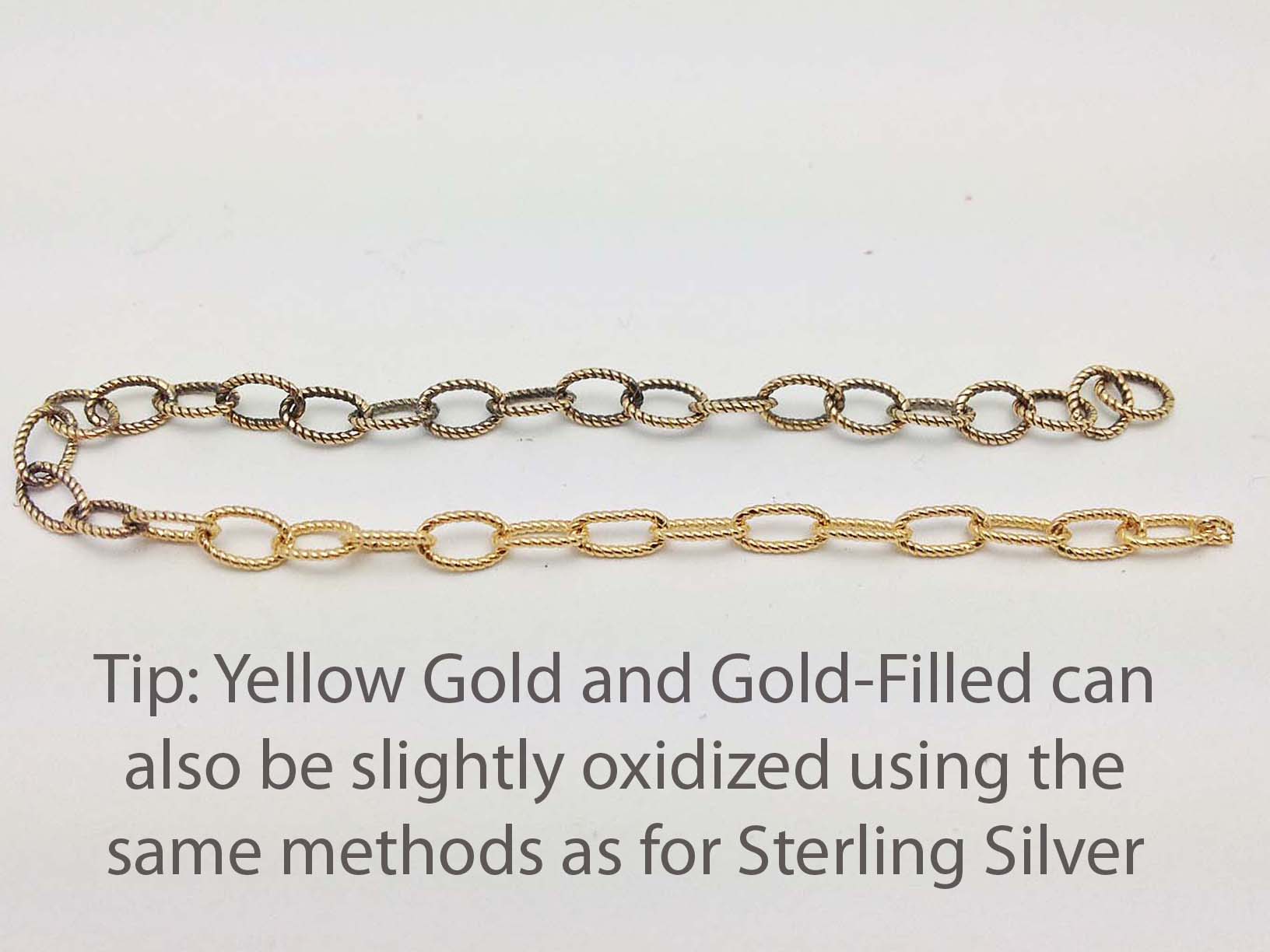 Oxidized Gold Filled Chain