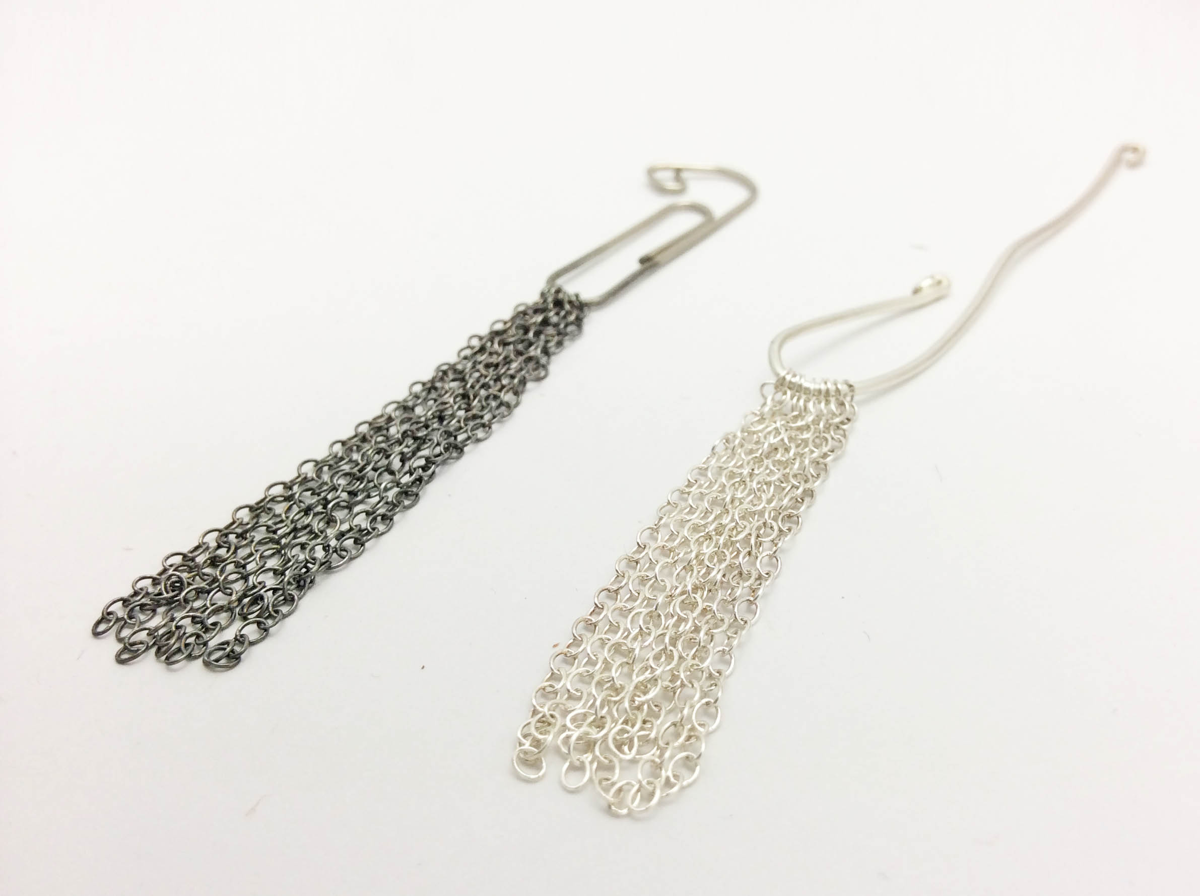 You can put items like chain and small beads onto the paper clip and oxidize them all at once so that the color comes out even.
