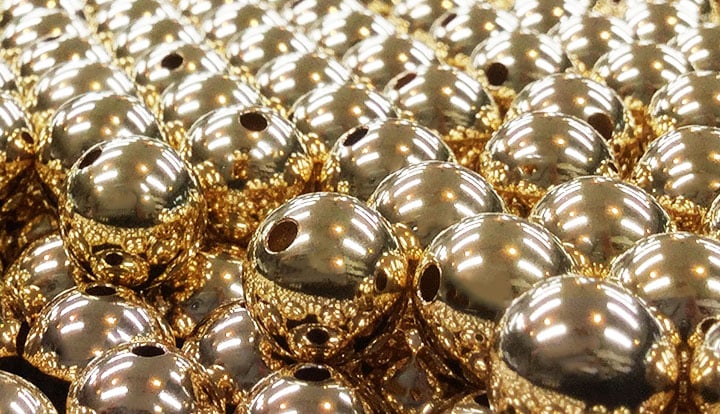 Gold and Silver Beads