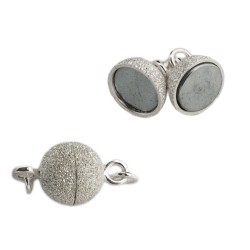 10mm Sterling Silver Magnet Clasp, Stardust Texture