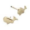 Gold Filled Yellow 10mm Whale Stud Earring