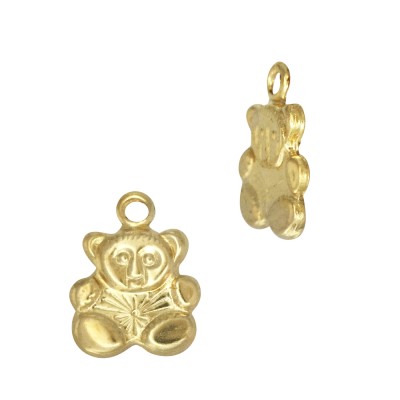 Gold Filled Yellow 8x10mm Bear Charm