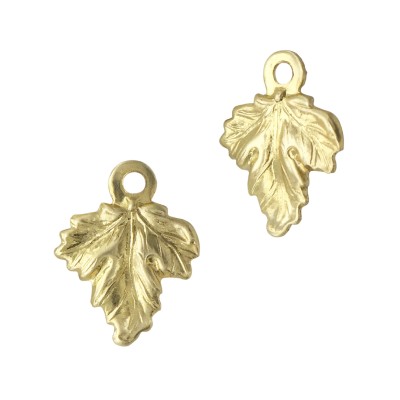 Gold Filled Yellow 7.5x9.5mm Leaf Charm