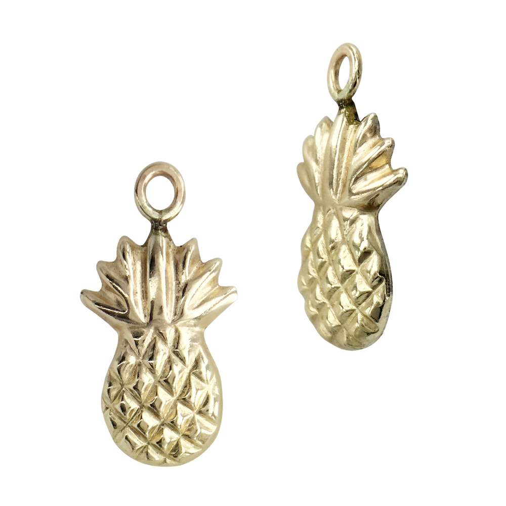 Gold Filled Yellow 7x12mm Pineapple Charm