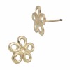 Gold Filled Yellow 9.5mm Daisy Flower Stud Earring