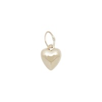 Gold Filled 6.0mm Yellow Puffy Heart Charm