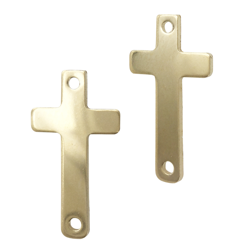 Gold Filled Yellow 9x17mm Cross Charm