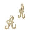 Gold Filled Yellow A Cursive Script Style Letter Charm