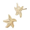 14K Gold Yellow Angled Starfish Stud Earring