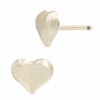 Gold Filled Yellow 6mm Puffy Heart Stud Earring