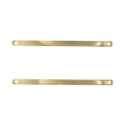 Gold Filled Yellow 2x35mm Plain Blank Rectangle Bar Connector for Stamping and Engraving
