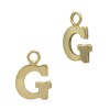 14K Gold Yellow G Block Style Letter Charm
