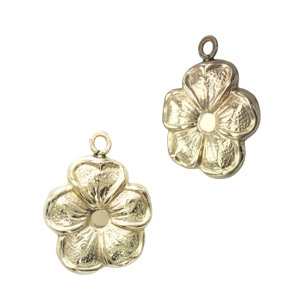 Gold Filled Yellow 11mm Flower Charm
