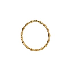 7.5mm 14k Solid Gold Round Split Jump Ring Clasp Charm Link 22 Gauge Thickness 