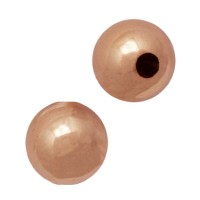18K Gold Round Ball Completely Smooth, Seamless Bead with No Stones