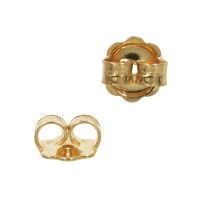 18K Gold Yellow 0.84-0.96mm Friction Push Back Earring 