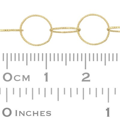 14K Gold Yellow 7.5mm Ultra Thin Round Link Chain