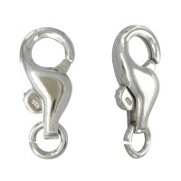 14x7mm Sterling Silver Push Lobster Clasp