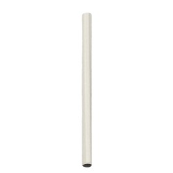 1.5x25mm White 14K Gold Smooth Straight Tube Bead