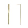 Gold Filled Yellow 50mm Rectangle Bar Stud Earring