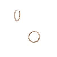 Gold Filled 9mm Yellow Endless Round Hoop Earring