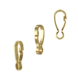 12X5.3mm Gold Filled Key Chain Carabiner Style Spring Hoop Clasp