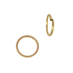 USA 14k Gold Filled HOOP Earrings-Endless Hoop Earrings/Lever back 3 mm/1.3 mm