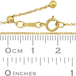 1.1mm Gold Filled Adjustable Cable Chain, 22 Inches Ready to Wear