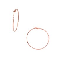 Gold Filled Rose 25mm Wire Beading Hoop Earring