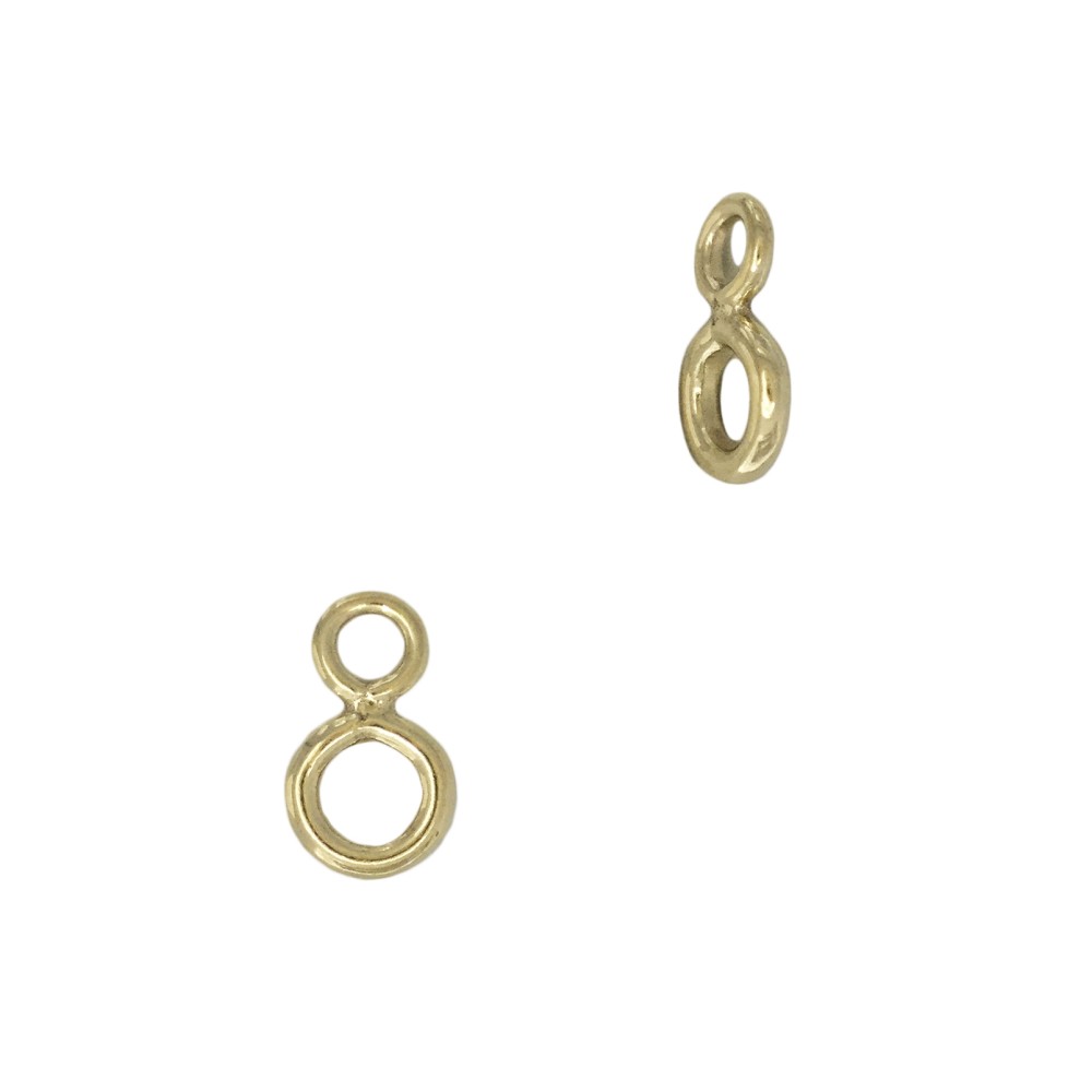 Gold Filled Yellow 3.9x0.8mm Figure-8 Double Loop Jump Ring