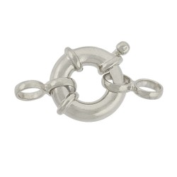 12mm Sterling Silver Thick, Heavy Duty Spring Ring Clasps