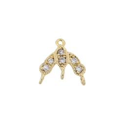 Yellow 9mm Sterling Silver and CZ Chandelier
