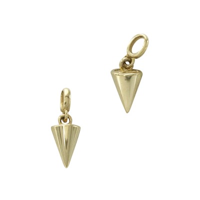 14K Gold Yellow 3.8x6mm Cone Charm