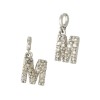 Block Style Mini 14K Gold Alphabet Letter Initial Charm with Diamonds