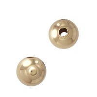 Gold Filled Round Ball Completely Smooth, Seamless Bead with No Stones