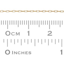 1.0mm Flat Elongated Oval Chain