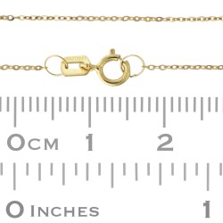 14K Gold Oval Link Cable Chain