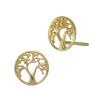 14K Yellow Gold Tree of Life Earring
