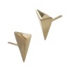 5x9.5mm 14K Yellow Gold Triangle Shaped Stud Earring