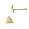 4.5mm 14K Yellow Gold Triangle Stud Earring