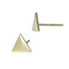 5.5mm 14K Yellow Gold Triangle Stud Earring