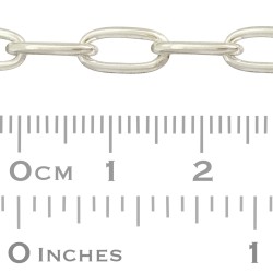 16X8mm Sterling Silver Link Chain