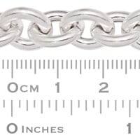 Sterling Silver Hollow Lightweight Oval Link Chain