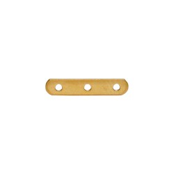 14K Gold 3 Row 4mm Thin Flat Divider for Multi Strand Jewelry Stringing