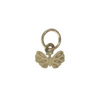 6x5.5mm 14K Yellow Gold Butterfly Charm