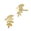 14K Gold Leaf and Branch Stud Earring