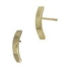 14K Gold Curve Bar Stud Earring