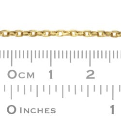 Flat, Square 1.9mm Gold Filled Rounded Rectangle Link Cable Chain